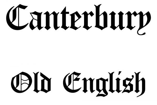 Canterbury Old English Font