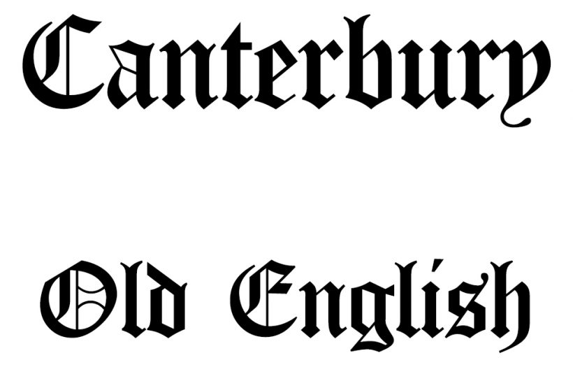 Canterbury Old English Font