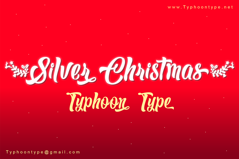 Silver Christmas Font