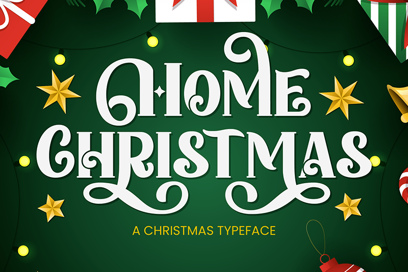 Home Christmas Font